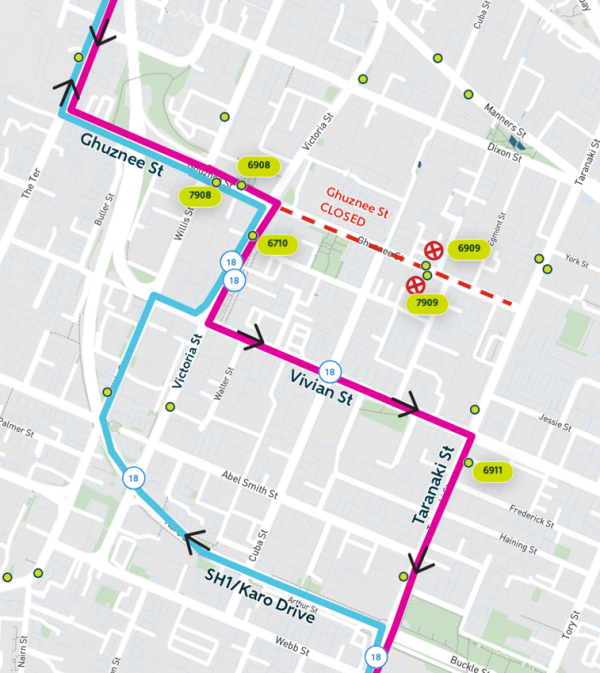 Detours & closures » Metlink