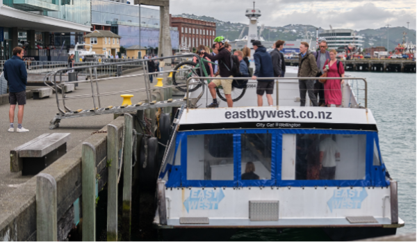 City Cat gangway low tide